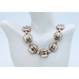 Silvertone Concho Style Necklace Southwestern Choker Vintage 1408